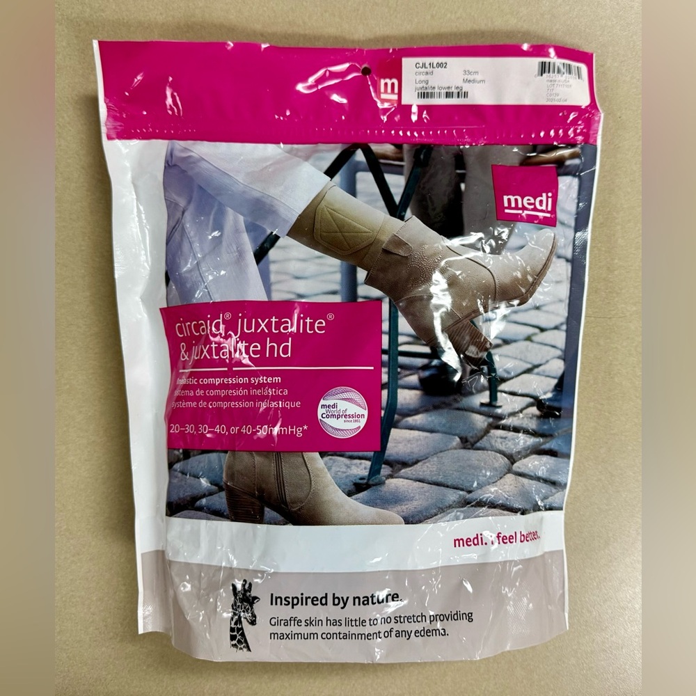 Circaid Juxtalite Lower Leg System Easy Adjustable Compression Medium Health Aid